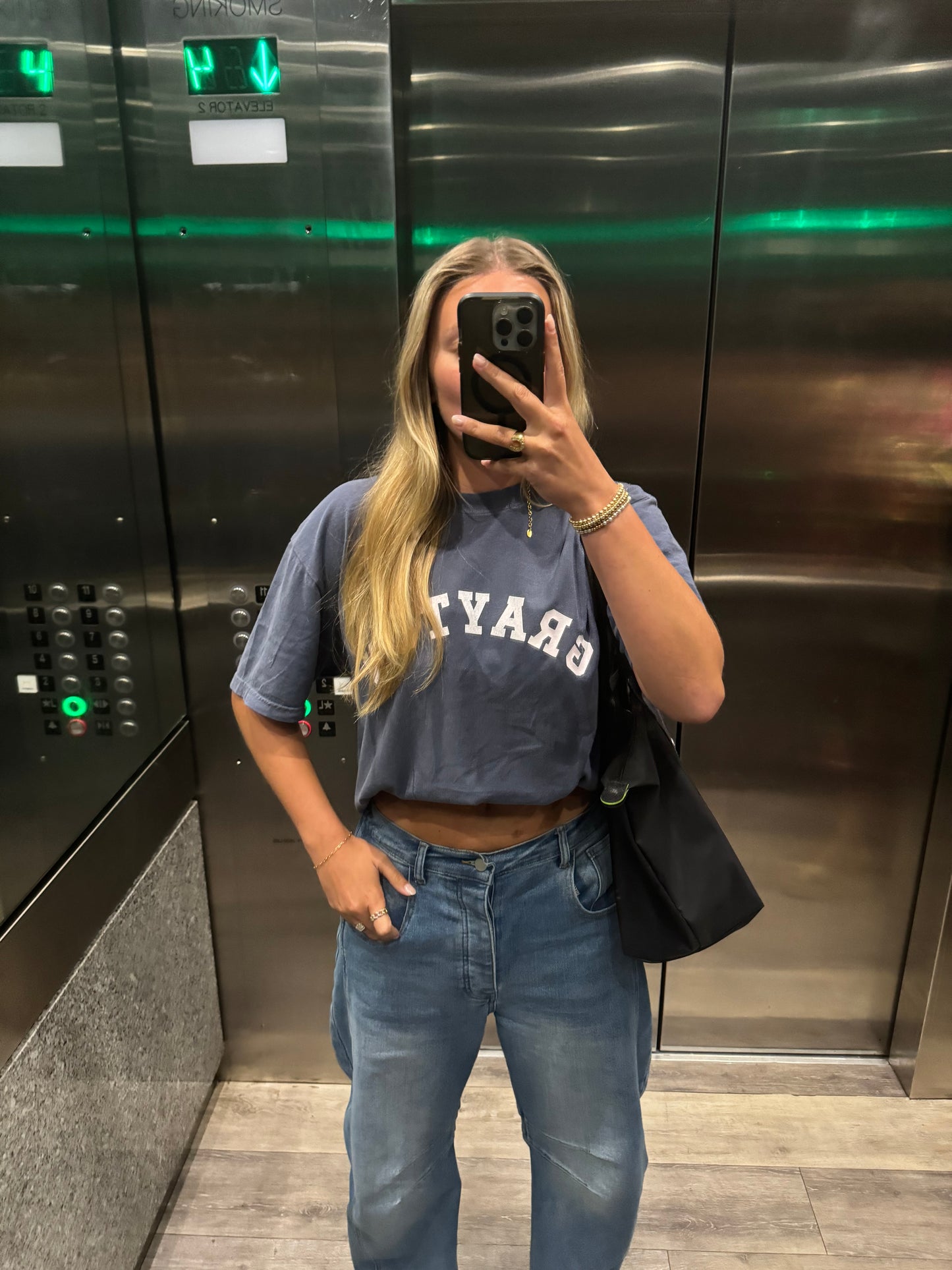 Grayton Curve Tee - Navy
