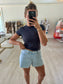LT Denim Flare Leg Short